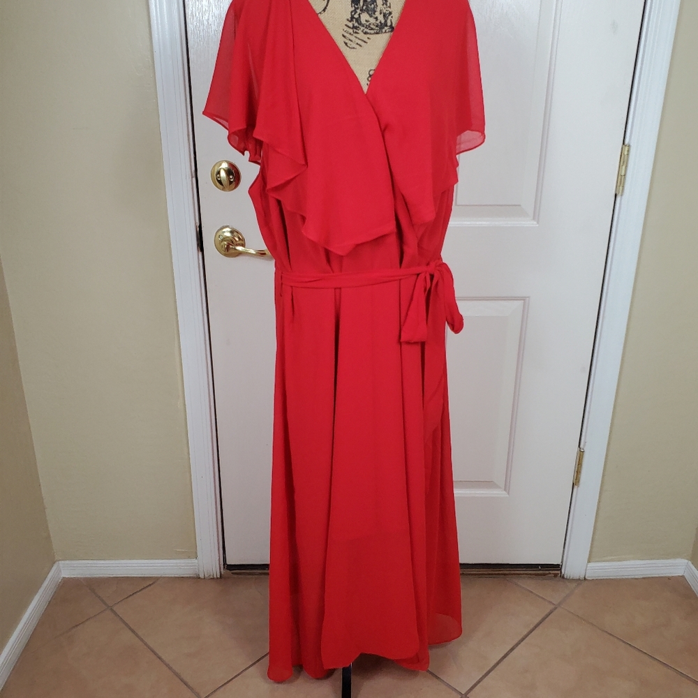 CITY CHIC Women's Softly Tied Dress